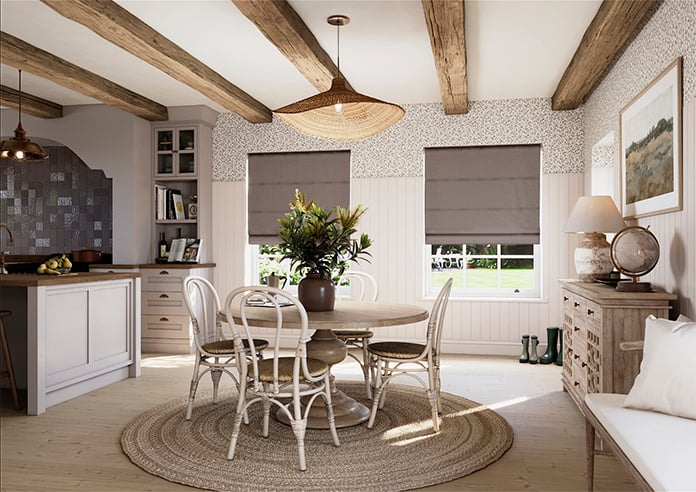 Geneva, Soft Umber - Roman Blind - Image 6